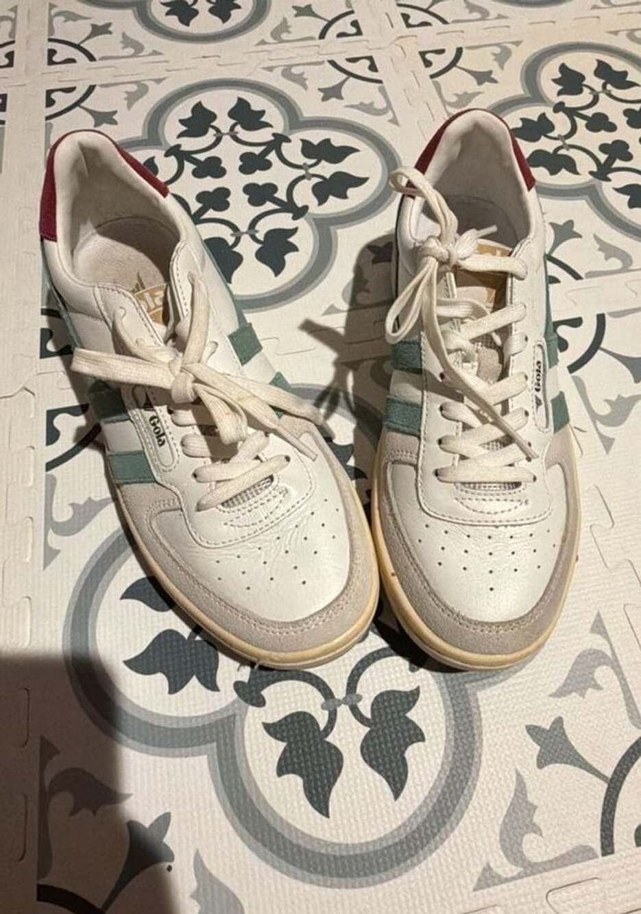 Gola Hawk Sneaker White Green Mist Cerise Grey